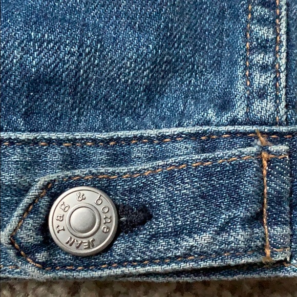 Rag &bone / jean vest size s - Picture 6 of 7